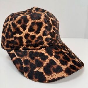 J. Crew | Leopard Haircalf Baseball Cap